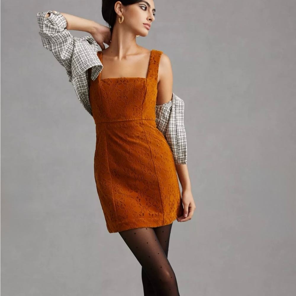 Maeve by Anthropologie Faux Suede Shift Dress 6